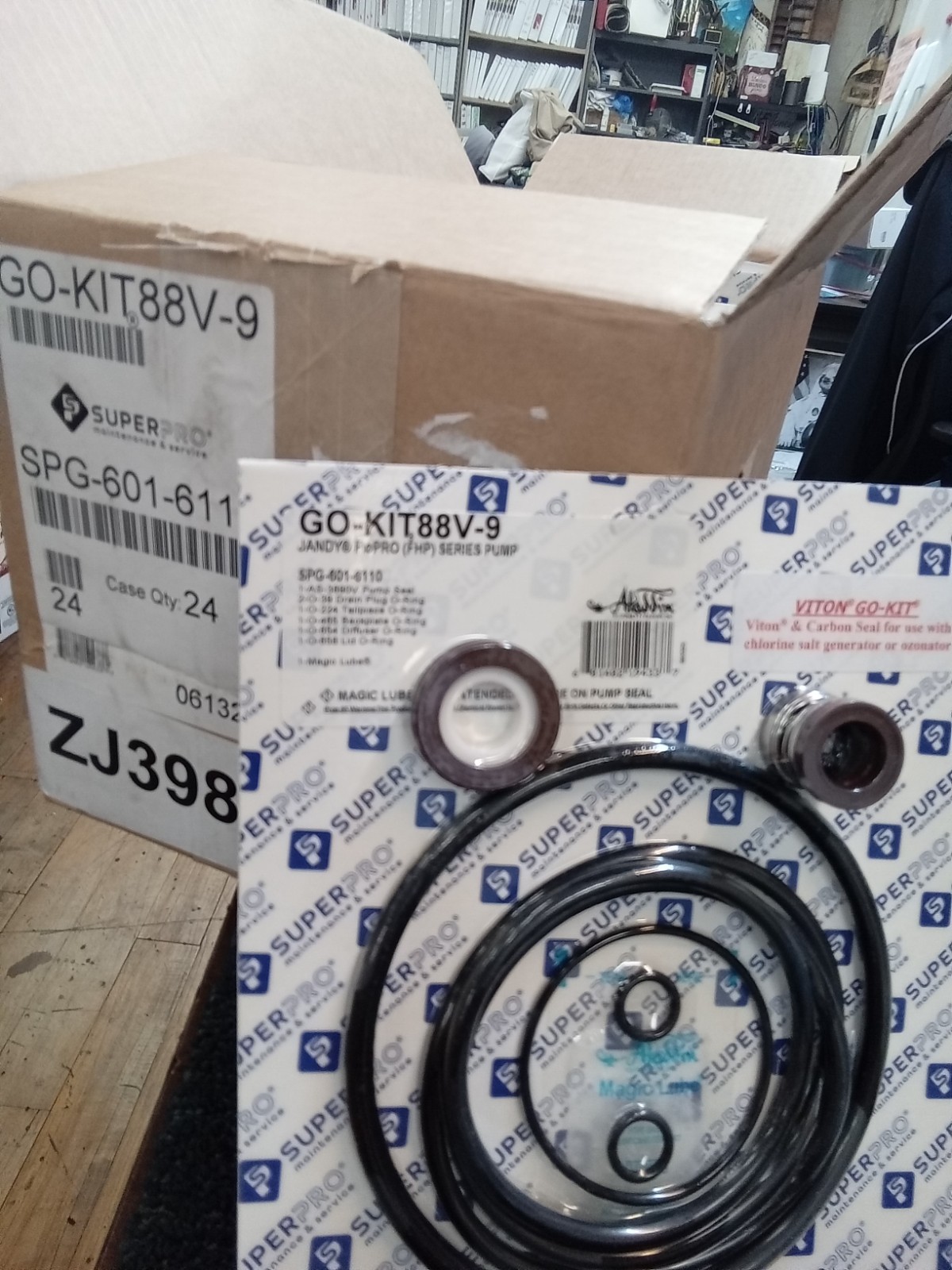 Viton Go-Kit Jandy FloPro (FHP) Series Pump GO-KIT88V-9