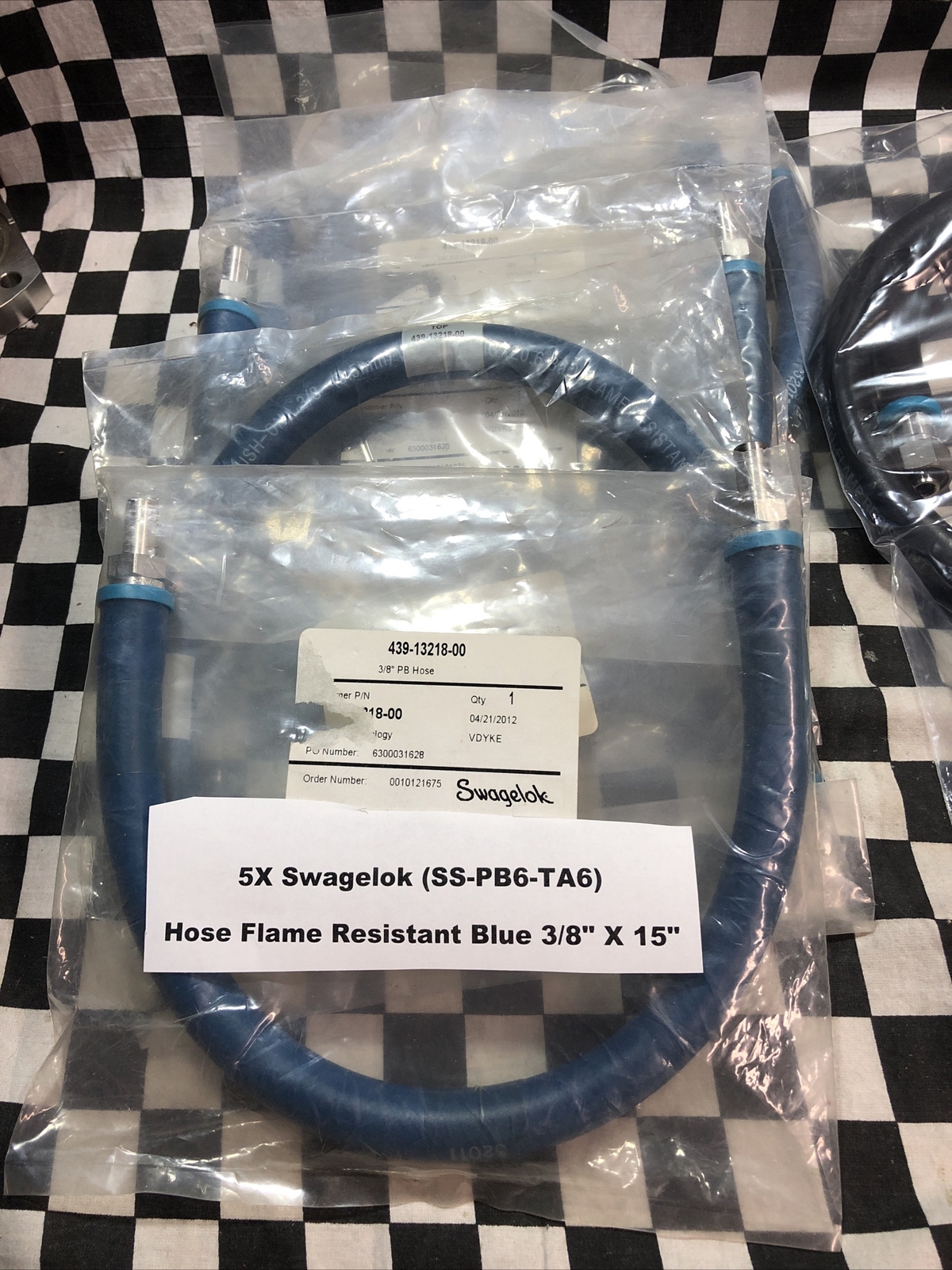 Swagelok Hose Flame Resistant Red 3/8″ X 24″, Blue 3/8″ X 15″, Black 3/8″ X 36″