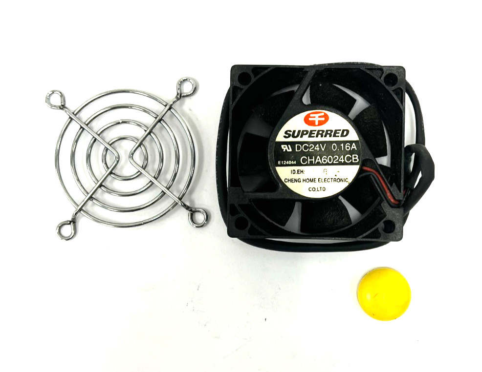 SUPERRED CHA6024CB AXIAL COOLING FAN 24VDC 0.16A SIZE 60X60X25MM