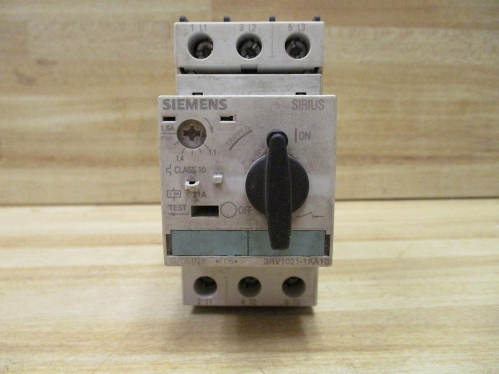 Siemens 3RV1-021-1AA10 Relay 3RV10211AA10 G/051128 E05