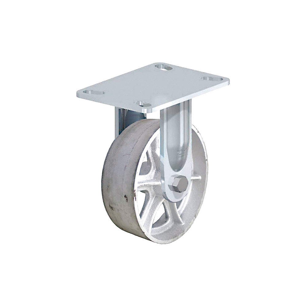 GRAINGER APPROVED BHS-C080R-16 Plate Caster,Rigid,Iron,9 11/16″H 455T93