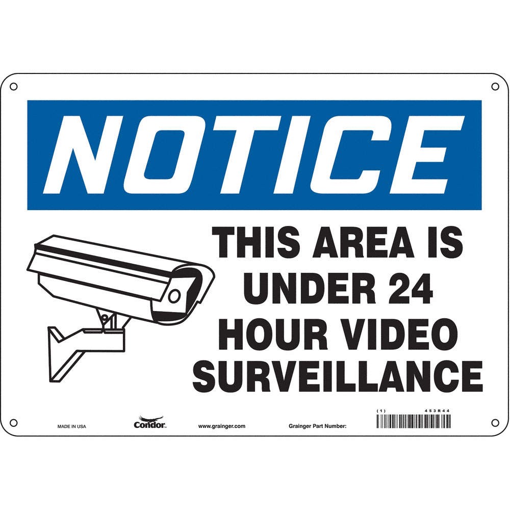 CONDOR 453R44 Safety Sign,10 in x 14 in,Polyethylene 453R44