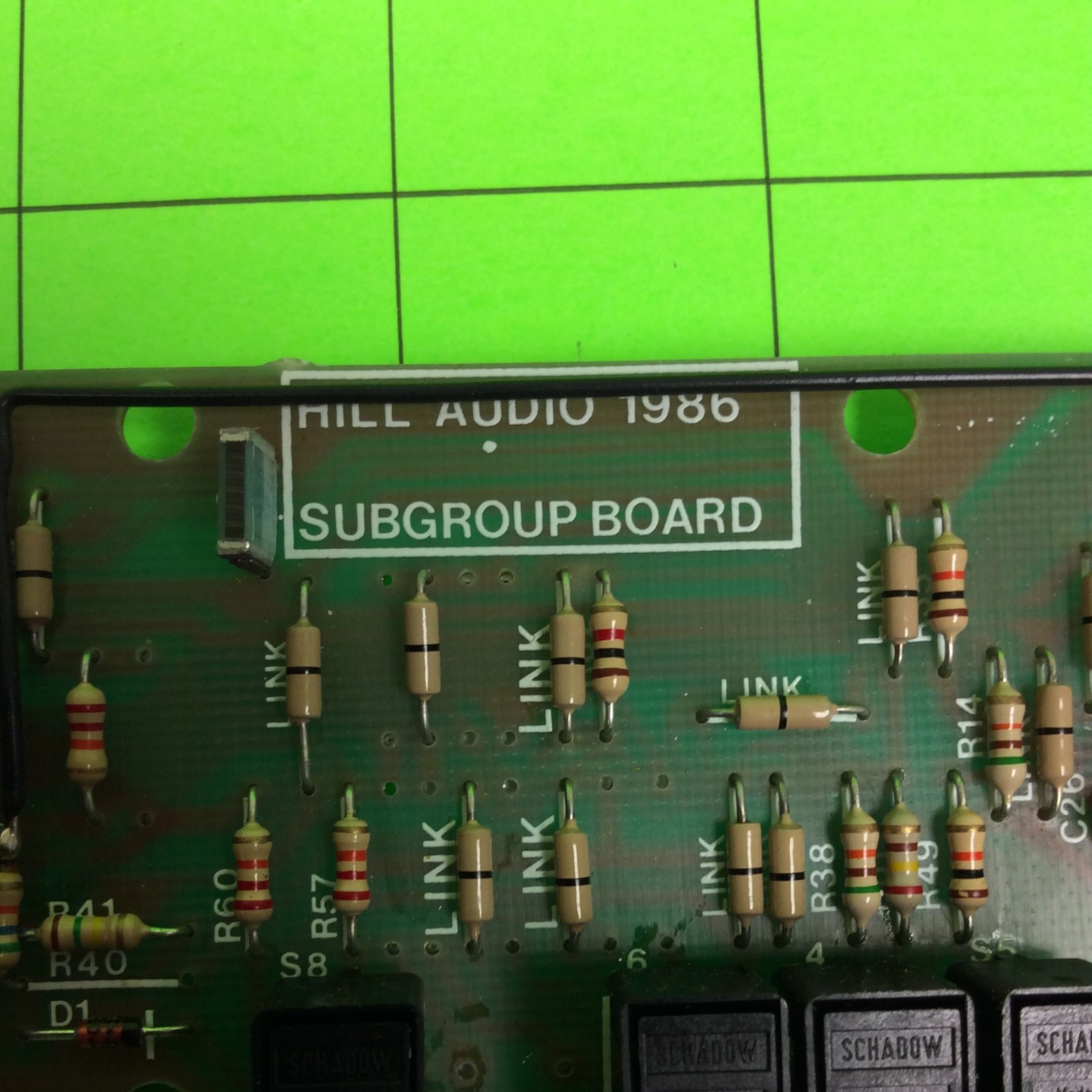 Hill MM1X Audio Mixer Subgroup Board (3 Port)