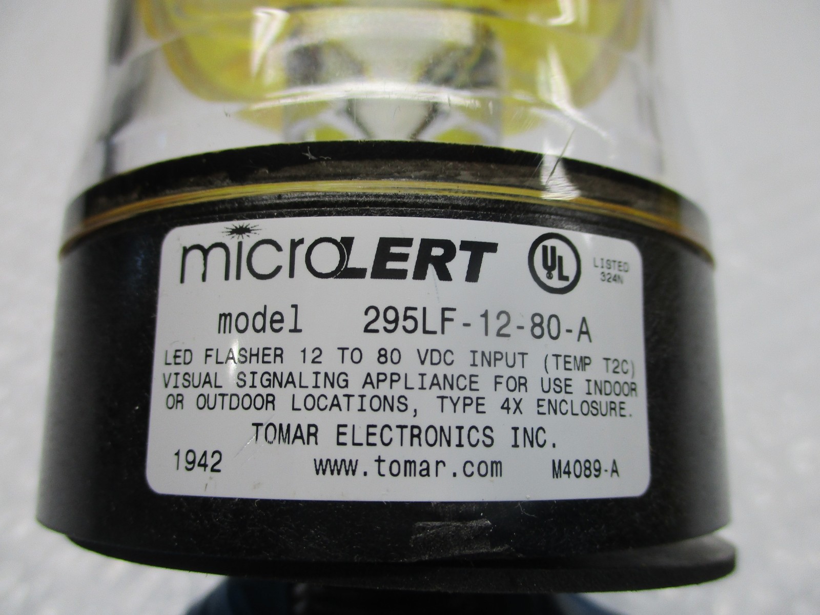 TOMAR ELECTRONICS 295LF-12-80-A LIGHT AMBER NSNP
