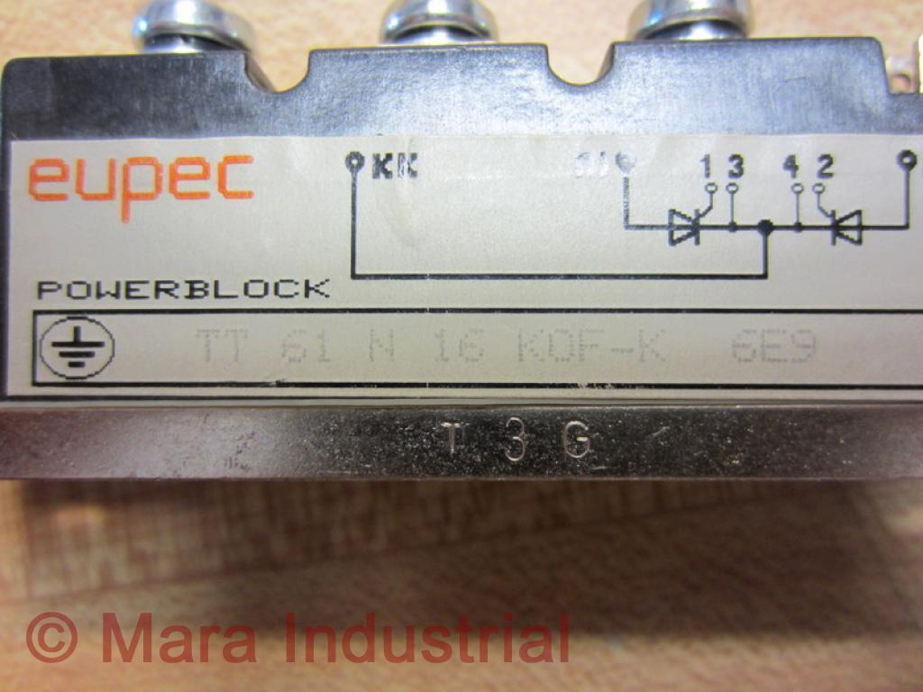 Eupec TT 61 N 16 KOF-K Module TT 61 N 16 K0F-K (Pack of 3)