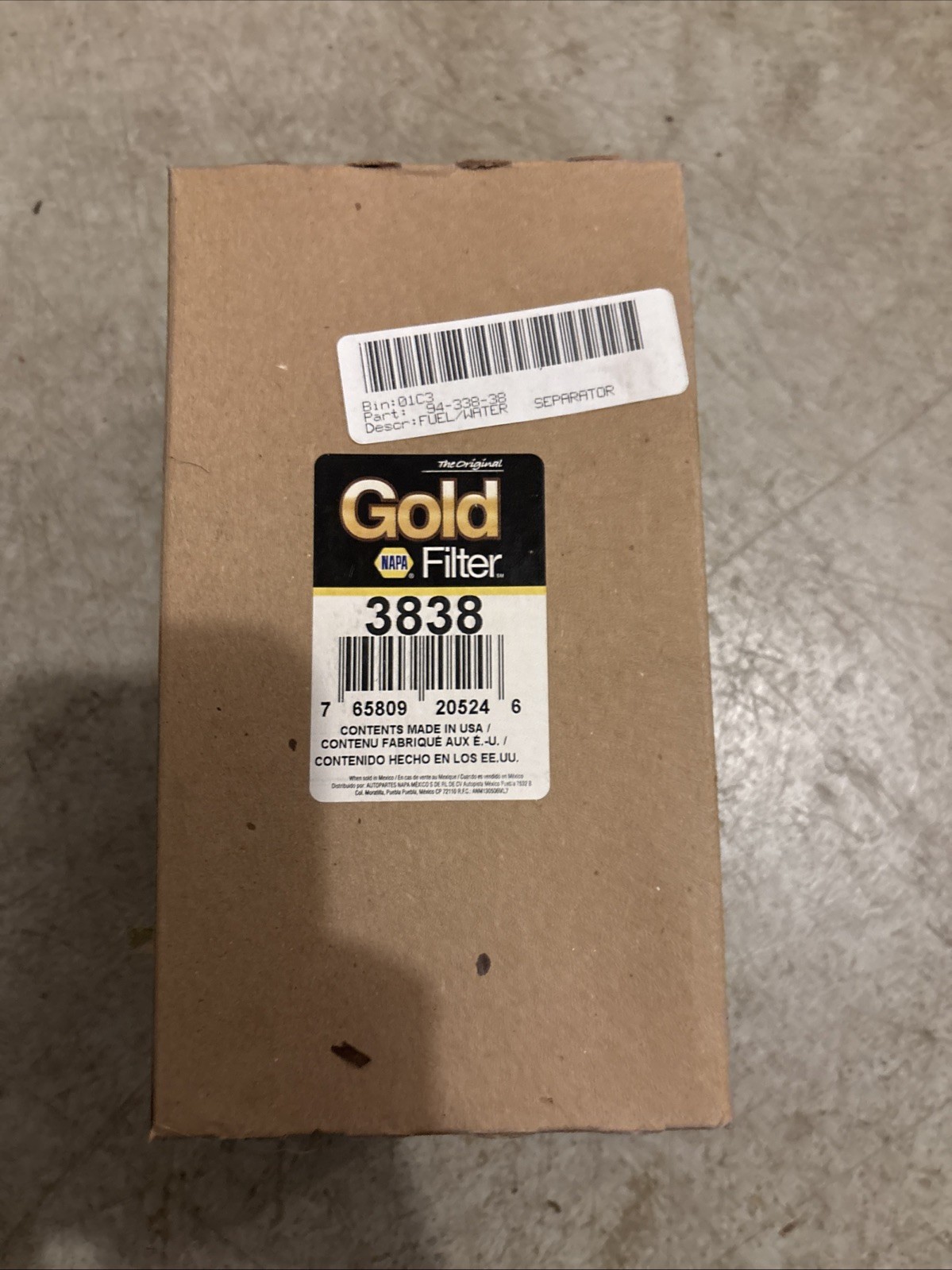 NAPA 3838 Fuel / Water Separator