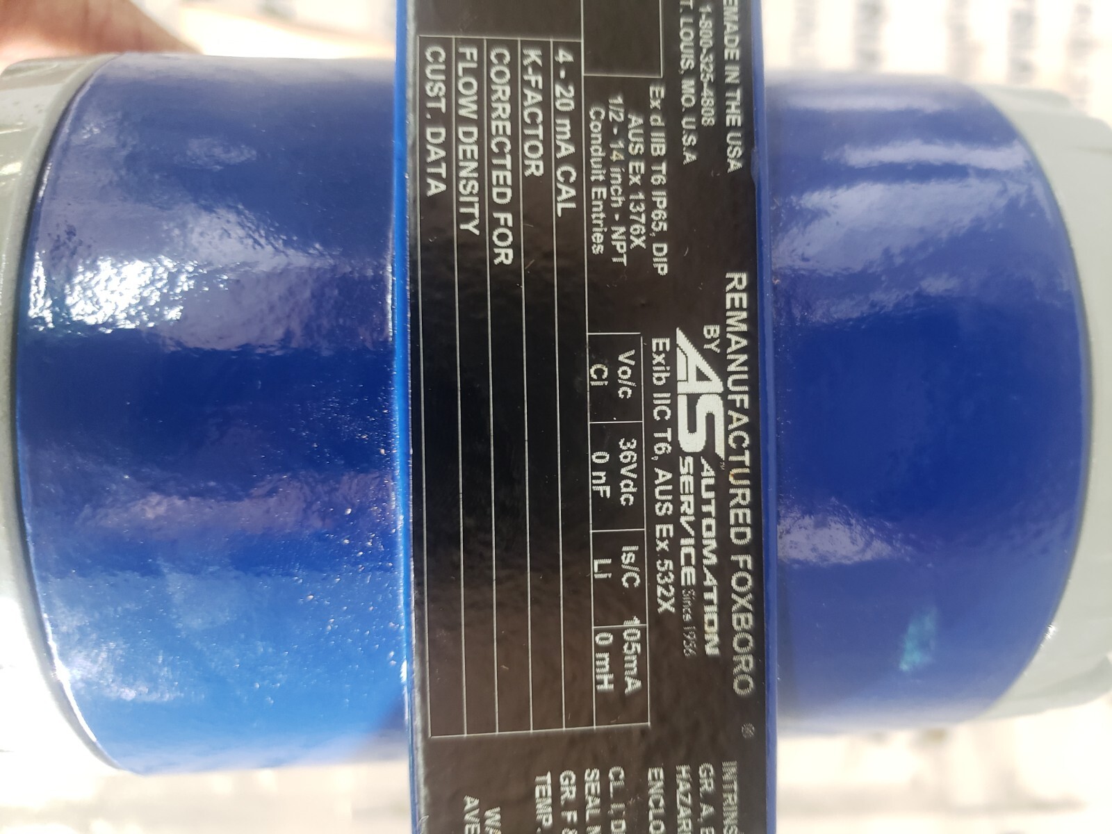 FOXBORO 83W-A02S1SSTNA VORTEX FLOWMETER 2”