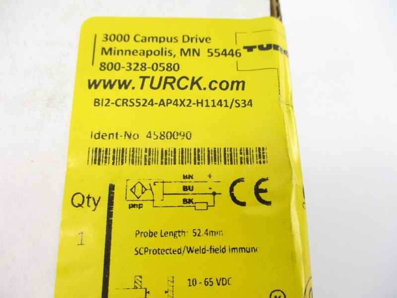 TURCK BI2-CRS524-AP4X2-H1141/S34 4580090 10-65VDC NSFS