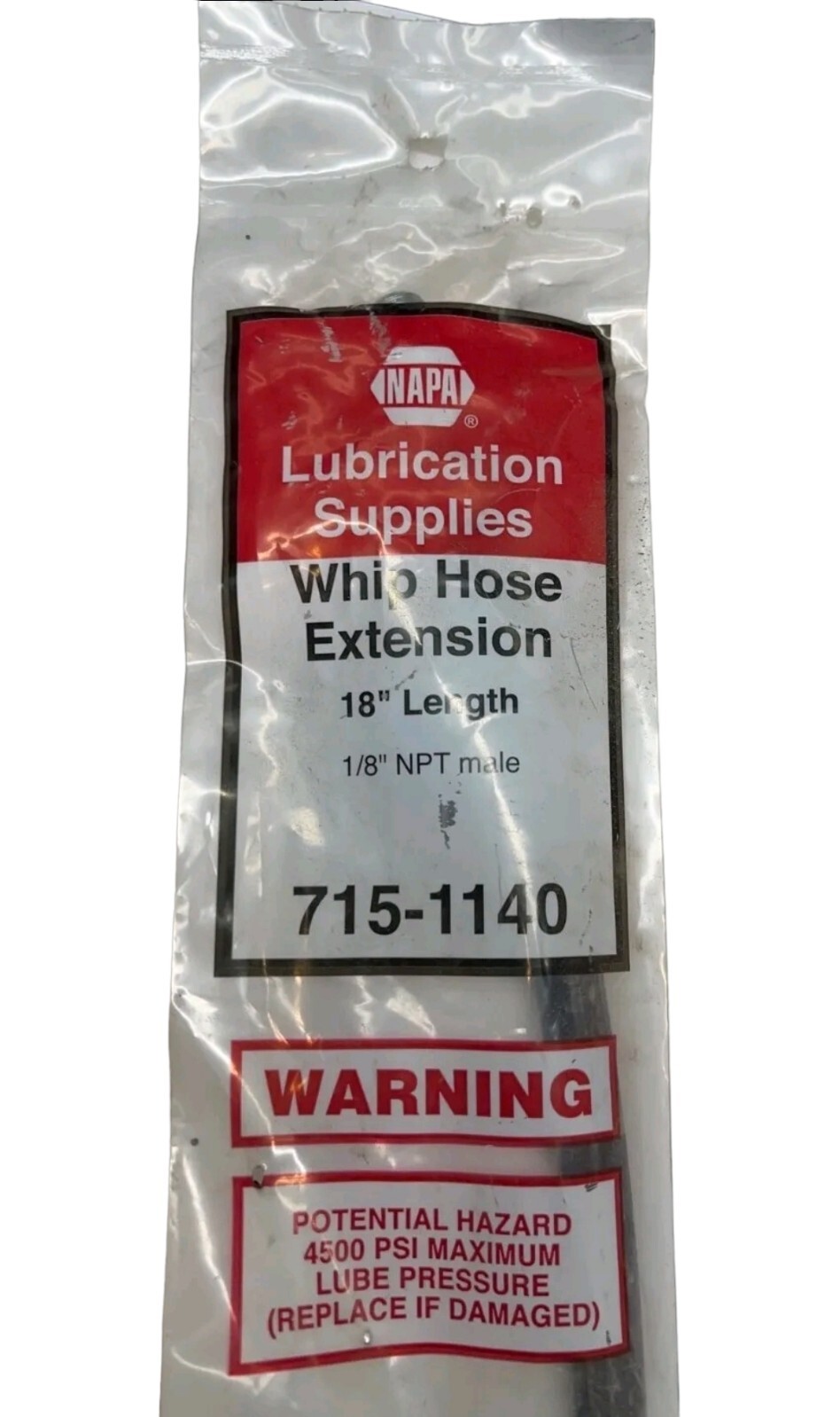 NEW Napa 715-1140 Whip Hose Extension 18″ 1/8″ Npt Male **SALE**