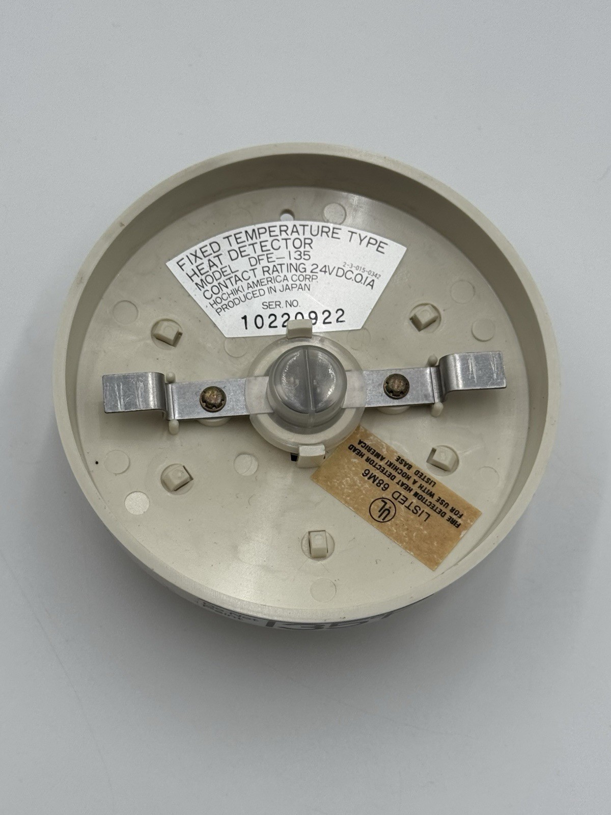 (Lot of 10) DFE-135 HOCHIKI Heat Detector