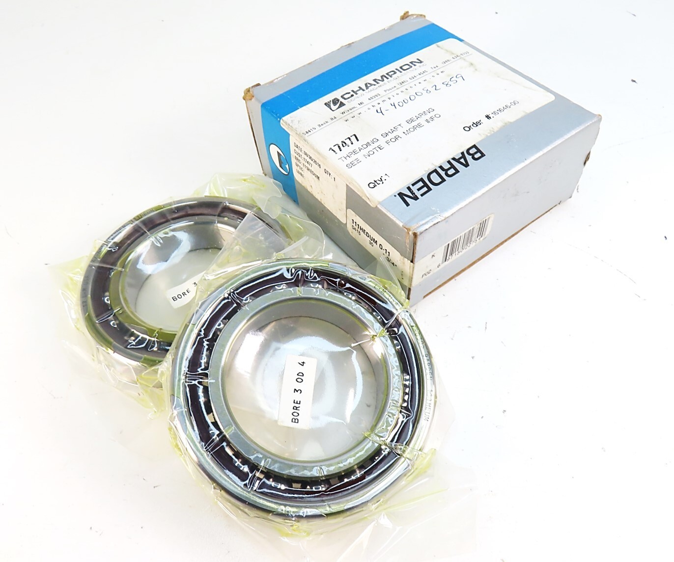 Barden 111HEDUM 0-11 Super Precision Bearing Matched Set 55x90x18mm NEW IN BOX