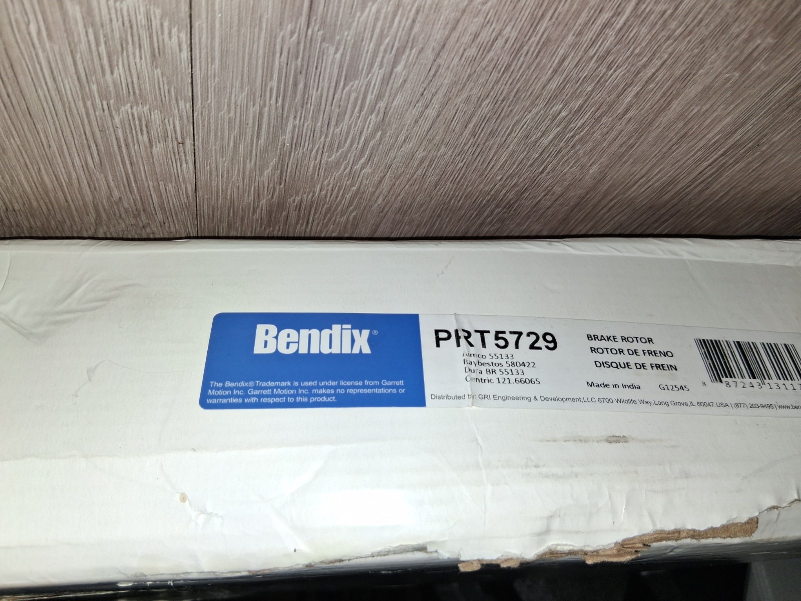 Bendix Premium PRT5729 Rear Brake Rotor for select Cadillac Escalade, Chevrol…