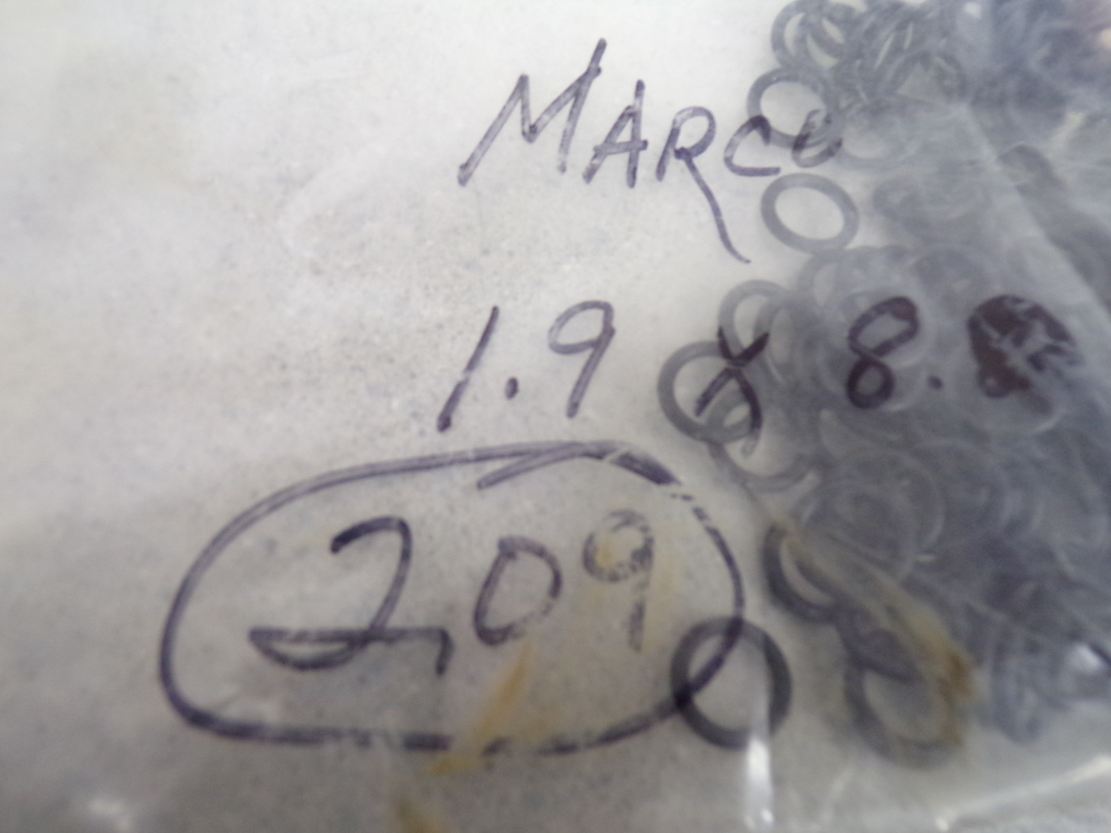 NEW Marco Plastic Rings 1.9-x8.0 Bag of 209 *FREE SHIPPING*