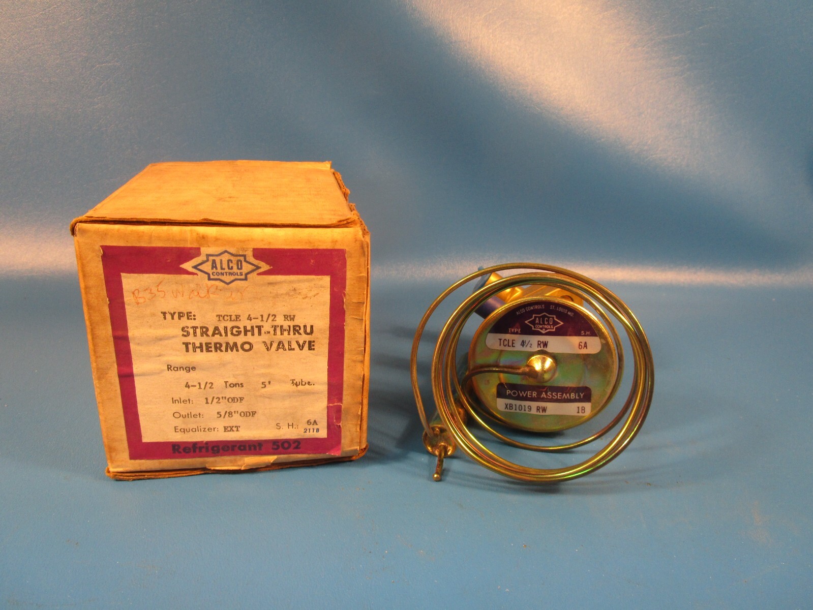 ALCO TCLE 4 1/2 RW, Thermo Valve, Straight-Thru, Inlet=1/2″ ODF, Outlet= 5/8″ OD