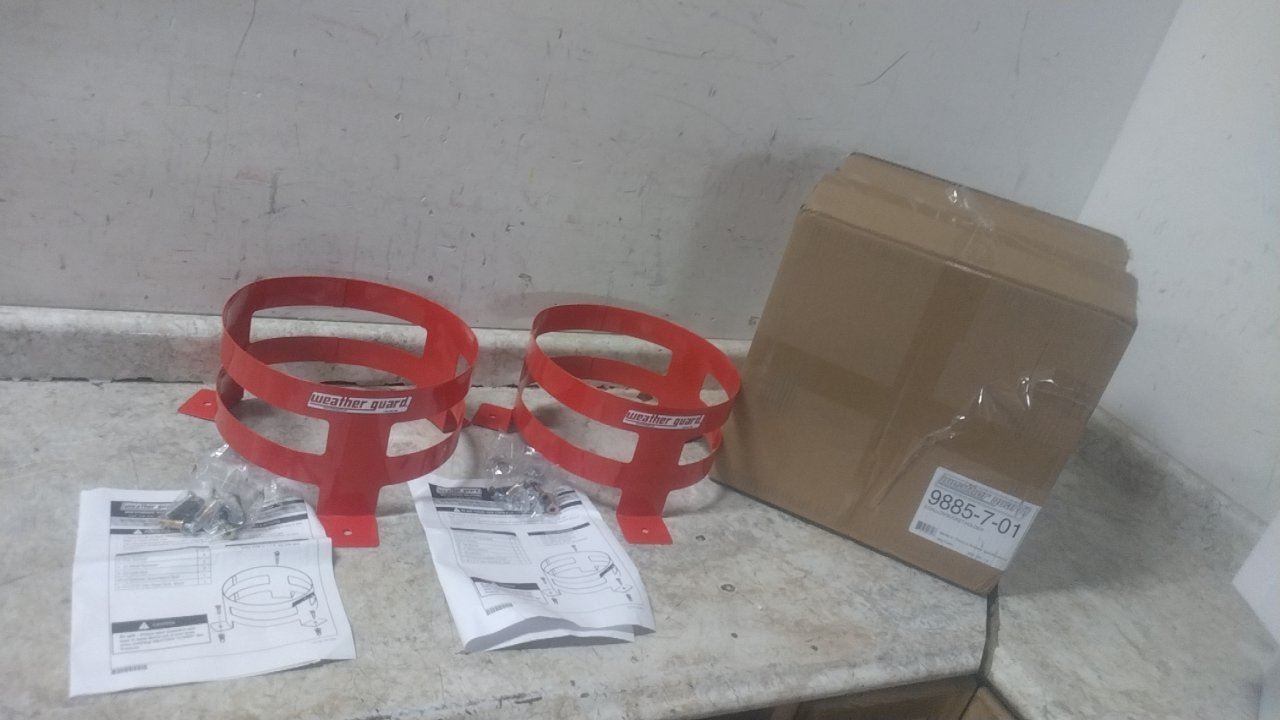 Weather Guard 9885-7-01 2 Pk 16 In Overall Width Steel Bucket Holder