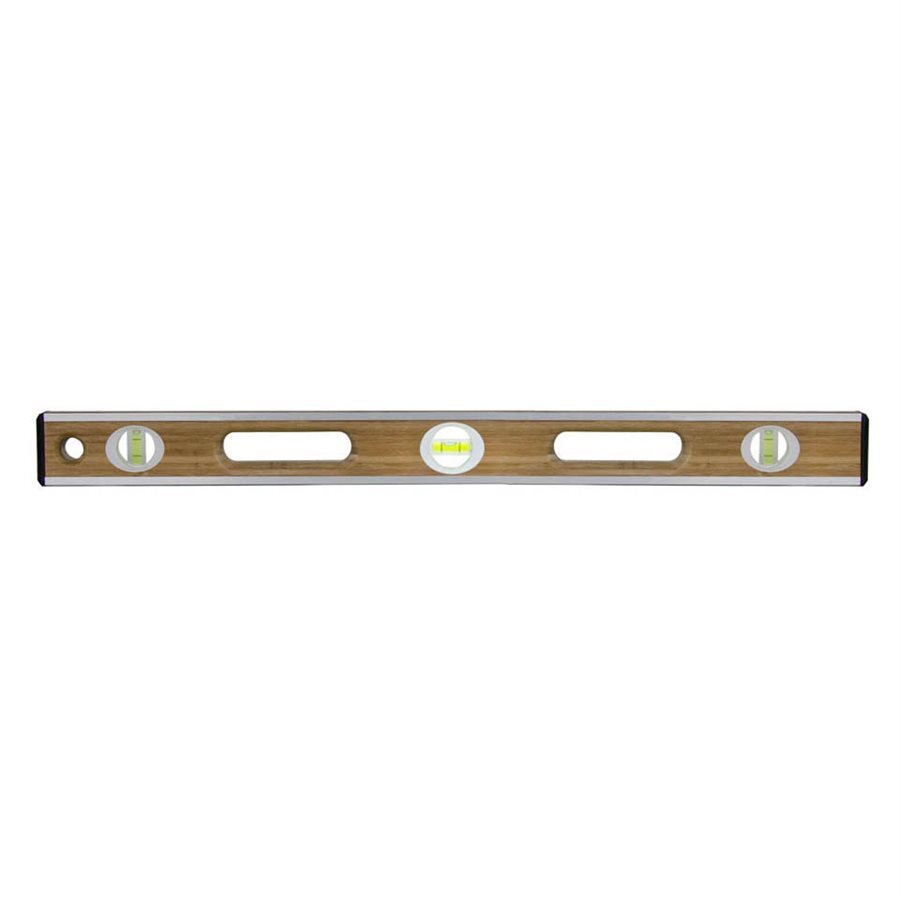 Bon 34-218 Bamboo Wood Level 24 Inches Aluminum I Beam