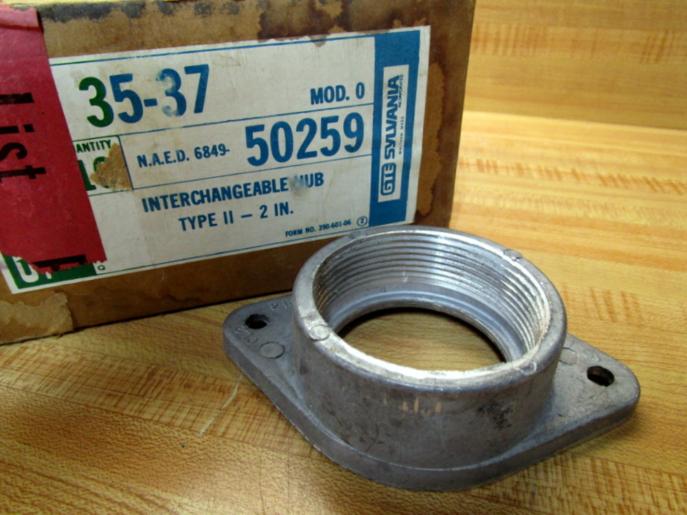 GTE SYLVANIA 35-37 2″ Interchangeable Hub 6849-50259 (Pack of 10)