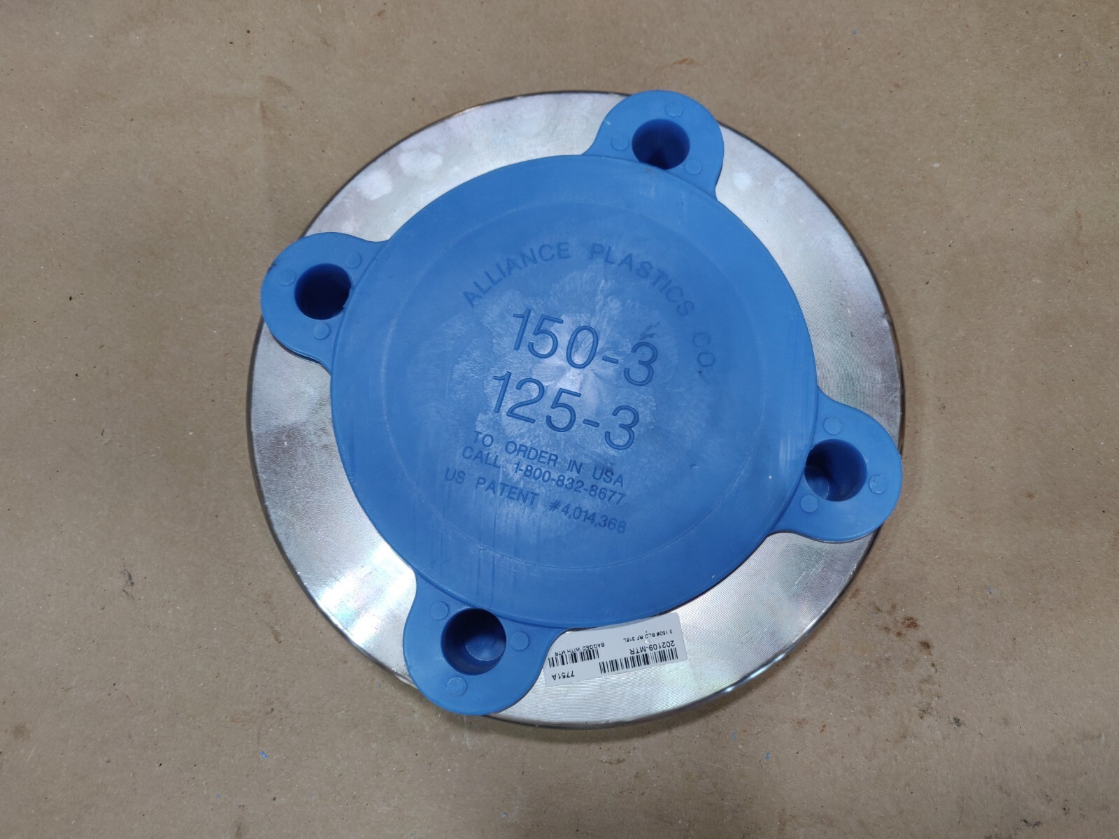 Kerkau USA, Blind Flange, 316 Stainless Steel, 3″, 150# 7751A, Free Shipping