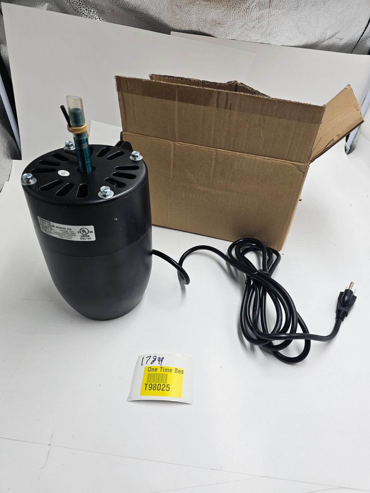 Airmaster Fan Motor LC30WC 120V 60Hz 250W 2.1A 8400CFM