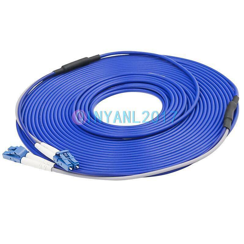 LC-LC UPC SM 9/125 Duplex Fiber Cable Armored Cable Fiber Optic Patch Cord 80M