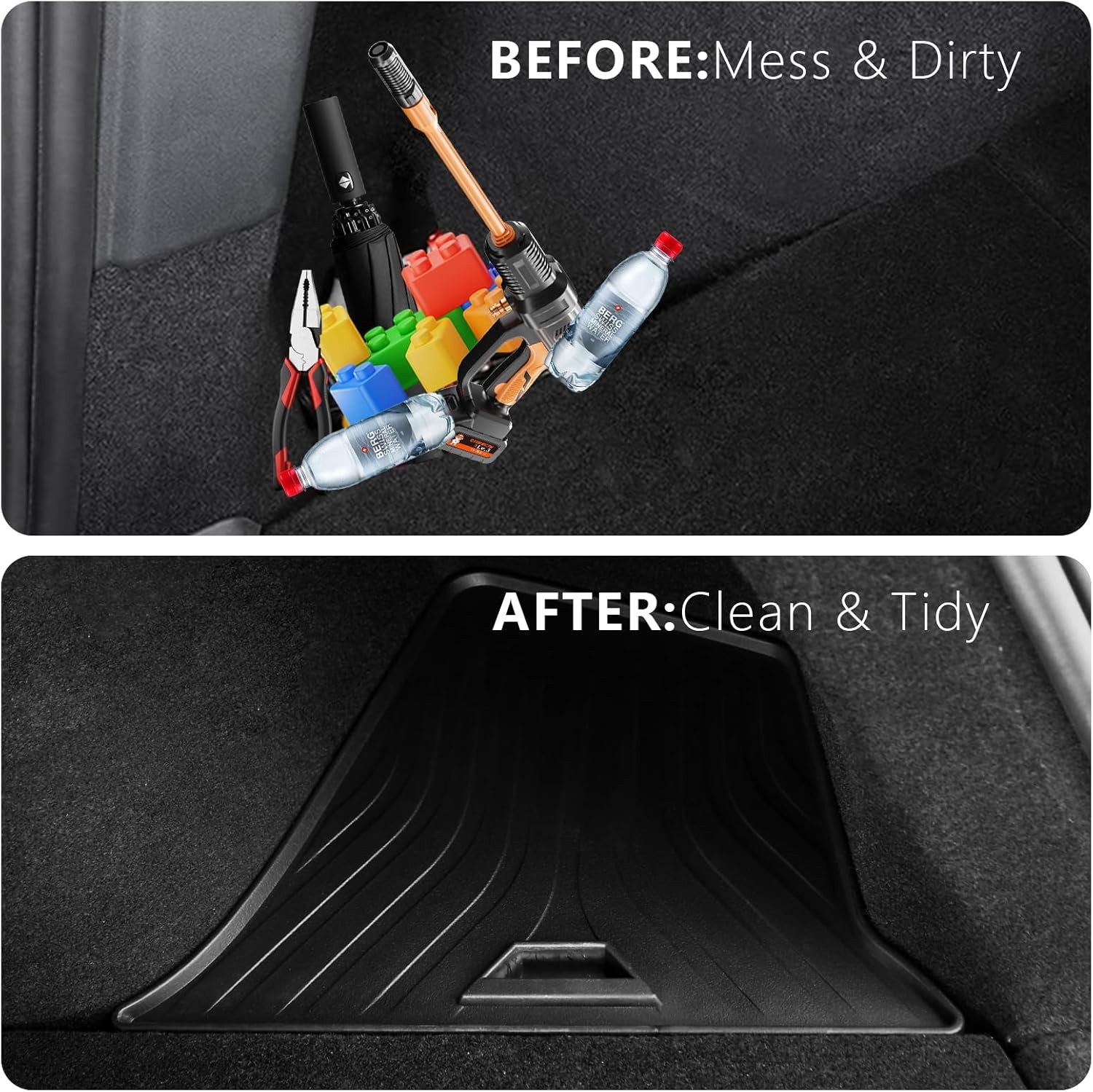 Trunk Storage Bins with Lids for 2026 Tesla Model Y Juniper 5 Seater