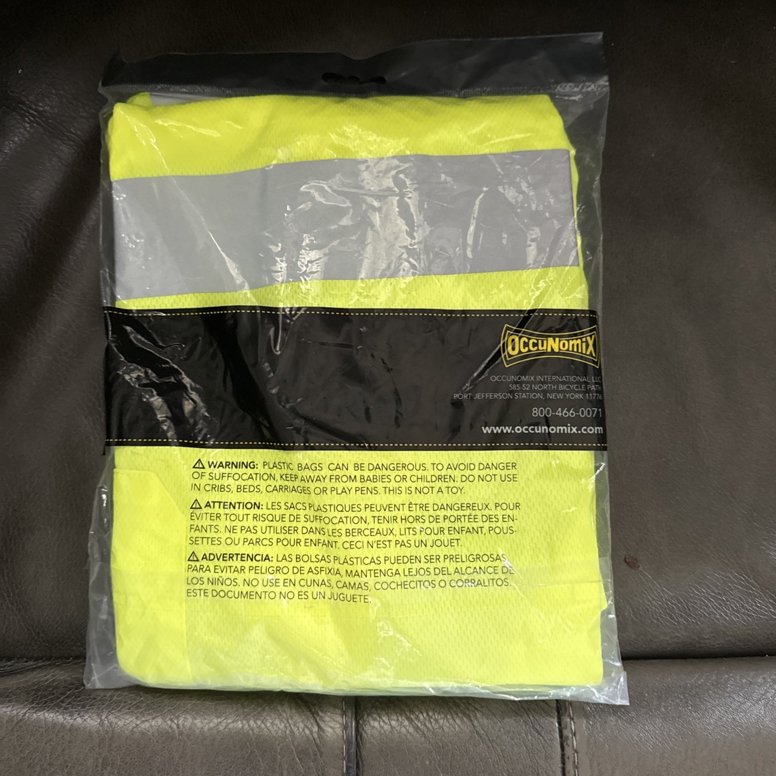 OCCUNOMIX LUX-SSTP2BX-YM Short Sleeve T-Shirt,M,ANSI Class 2 448K18- BRAND NEW
