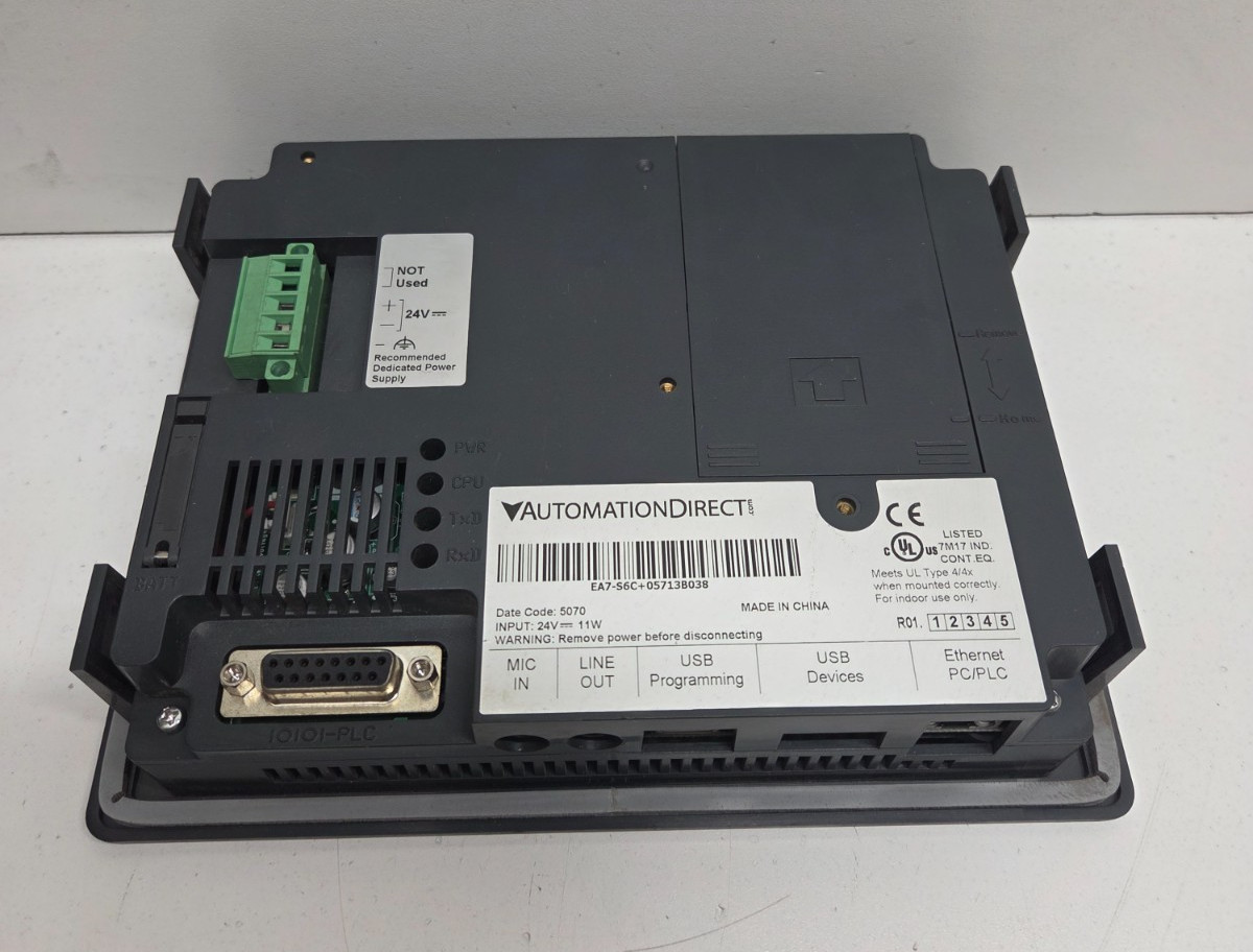 GUARANTEED! AUTOMATIONDIRECT 6″ COLOR TOUCH PANEL EA7-S6C