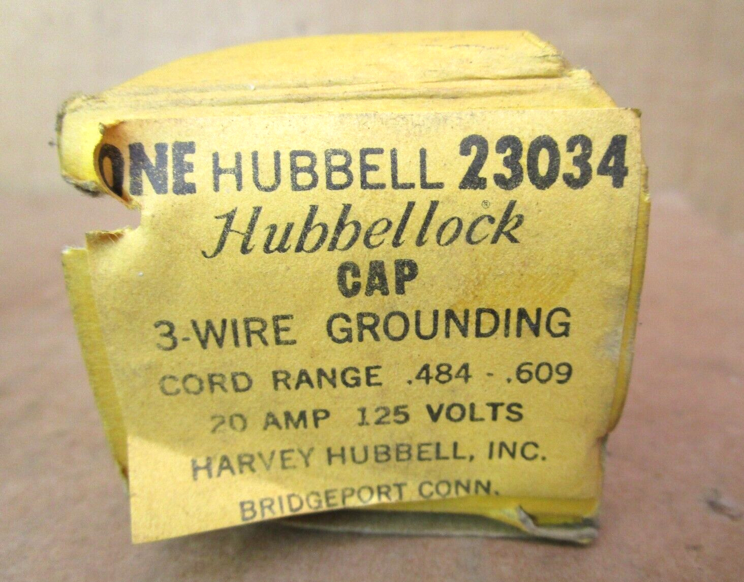 Hubbell 23034 Hubbellock CAP Lot of 2 Pieces 50941LR