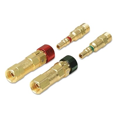 Kwiklok OSHA Quick Connect Brass Fuel Gas/Oxygen Hose Connector