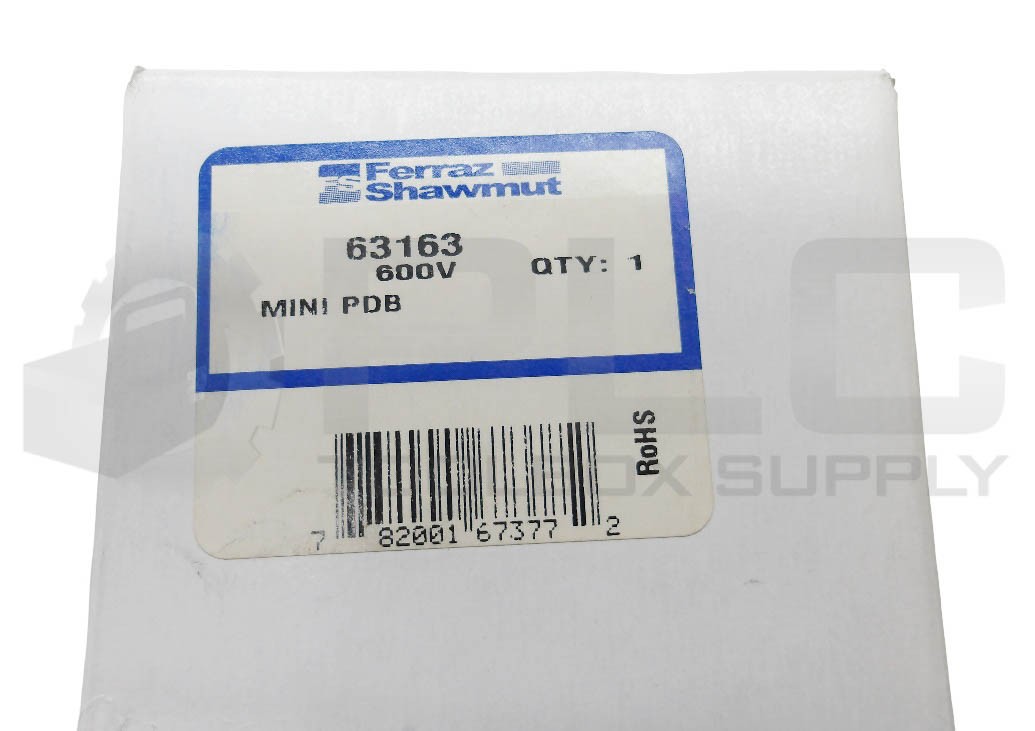 NEW FERRAZ SHAWMUT 63163 POWER DISTRIBUTION BLOCK 3P 600V