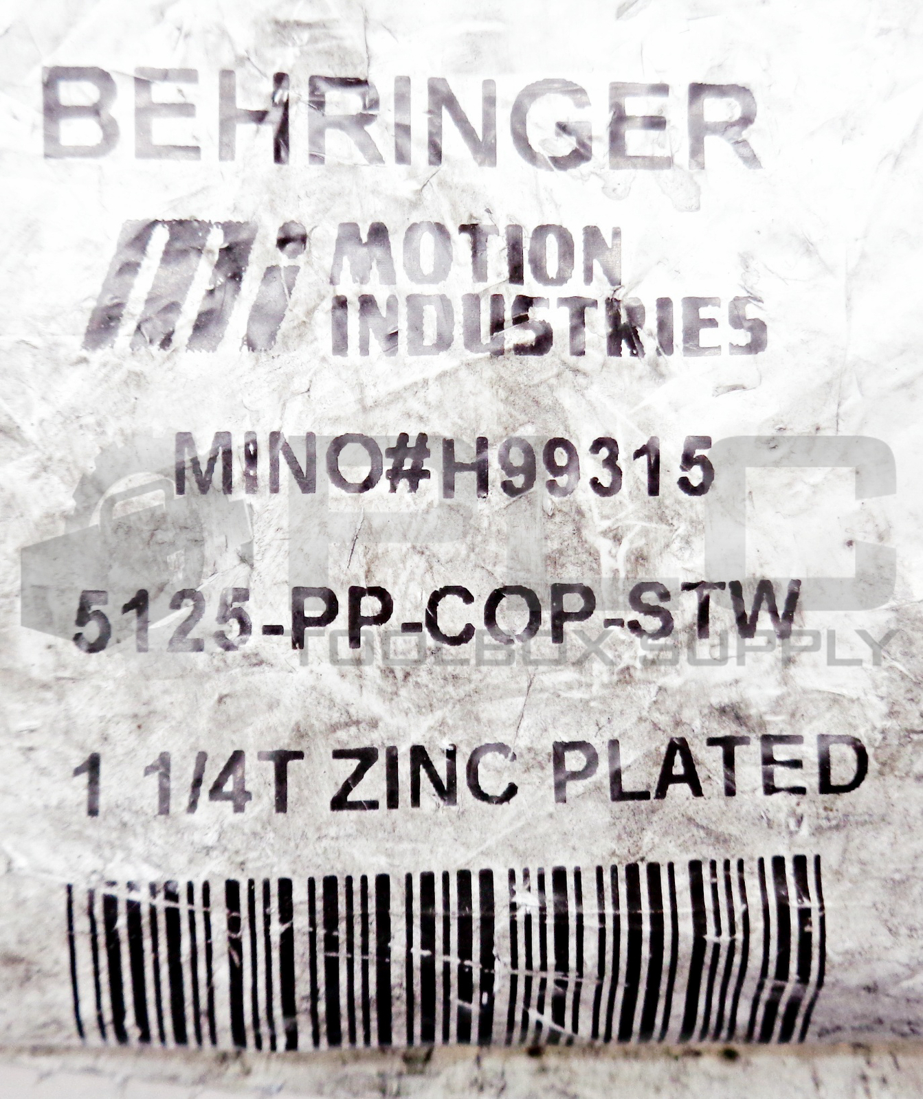 NEW LOT OF 3 BEHRINGER 5125-PP-COP-STW1 1/4T ZINC PLATED TUBE CLAMP
