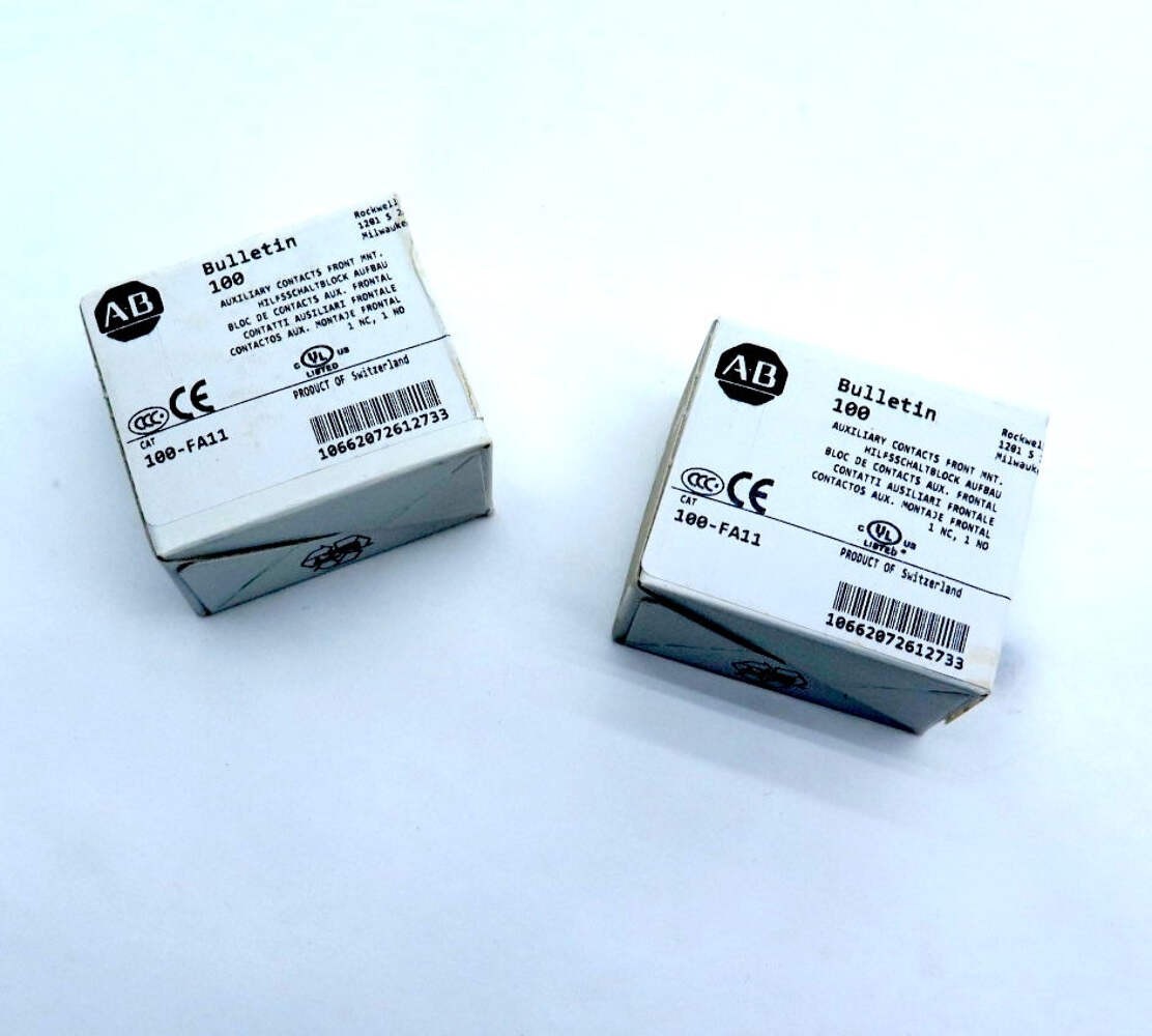 Allen-Bradley 100-FA11 Auxiliary Contact Front MNT. LOT OF 2
