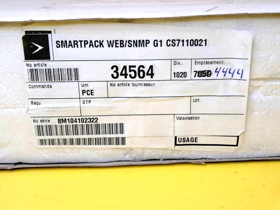 🔥DEFECTIVE🔥 SMARTPACK WEB/SNMP G1 CS7110021 ADVANCED POWER SYSTEM CONTROLLER