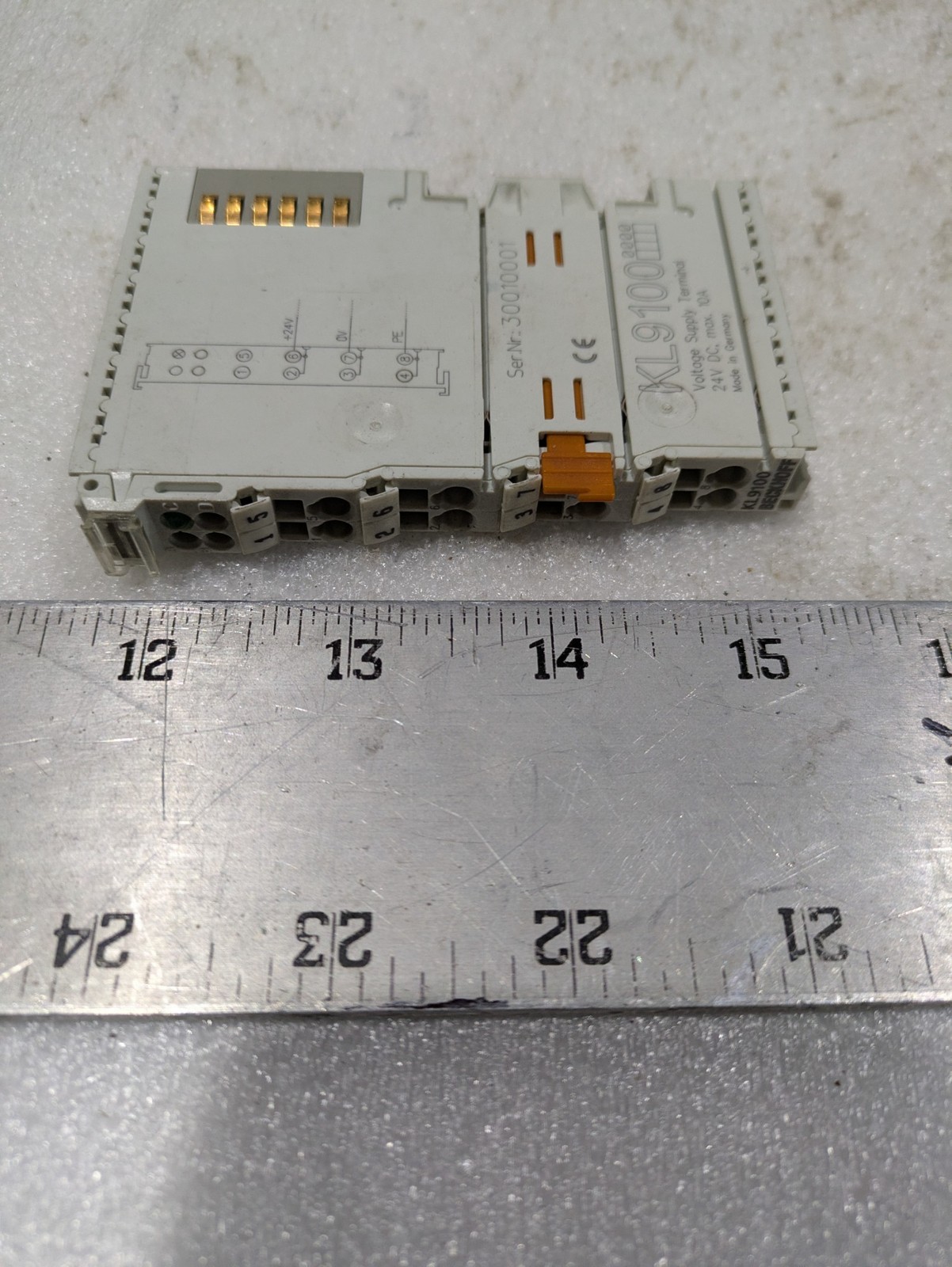 Beckhoff VOLTAGE SUPPLY TERMINAL KL9100 24V DC 10A 30010001 24V