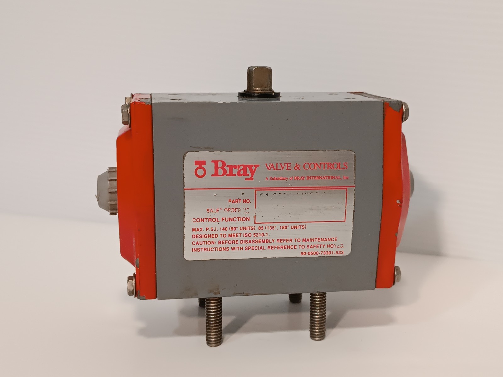 Bray Valve & Controls 90-0500-73301-533 Pneumatic Actuator, 140psi, Fail Open