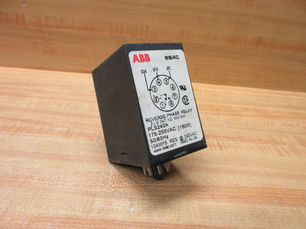 Asea Brown Boveri PLS240A SSAC ABB Reverse Phase Relay (Pack of 3)