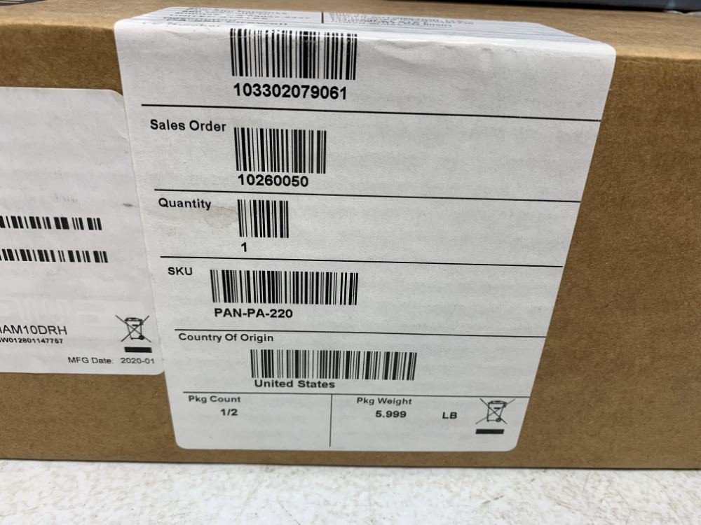 Palo Alto 910-000128-00K Firewall Network Security Appliance