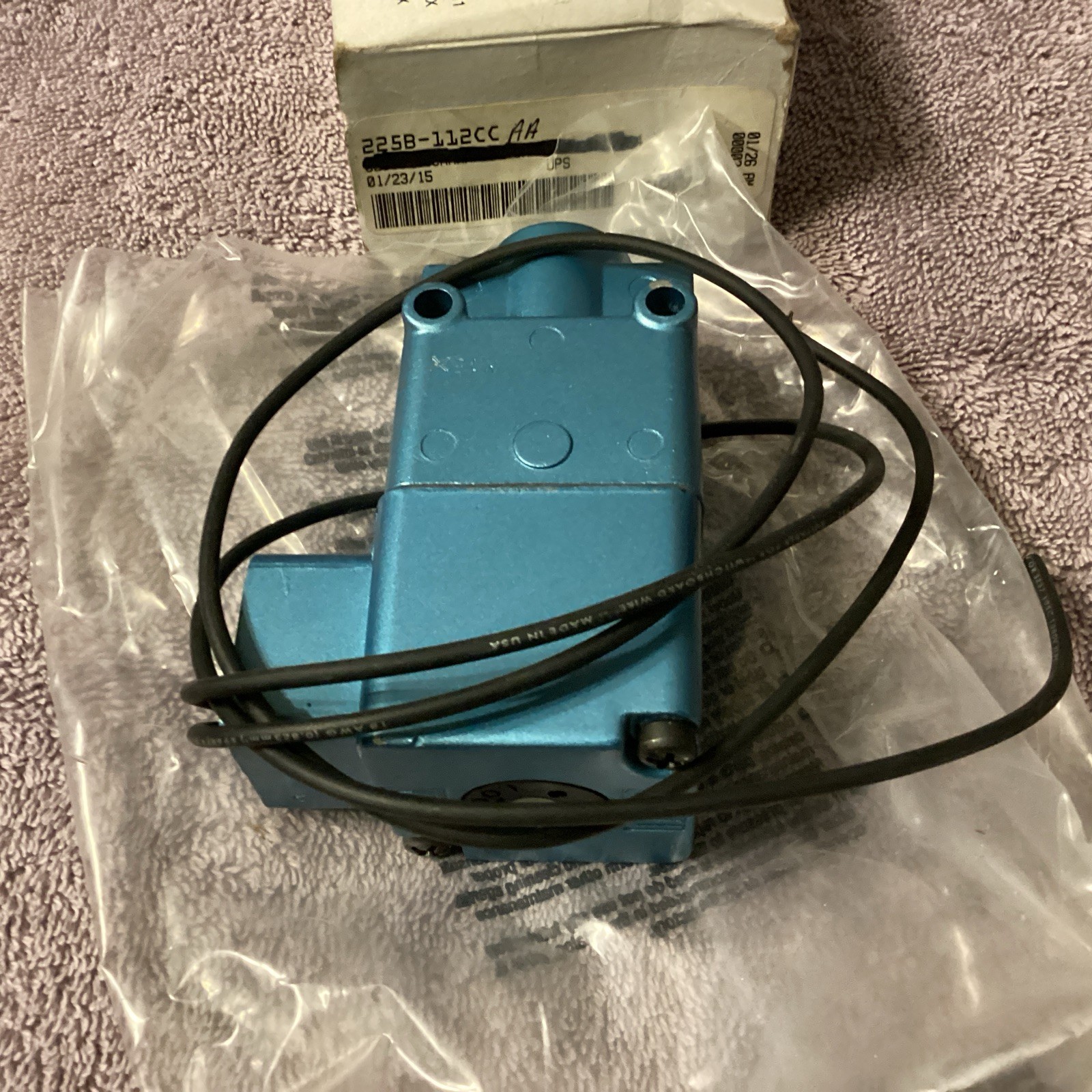 MAC VALVE…225B-112CC AA…SOLENOID VALVE….NEW