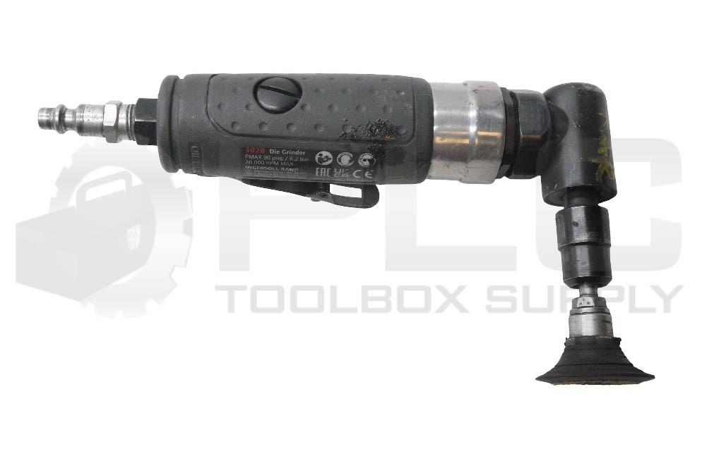 INGERSOLL RAND 302B PNEUMATIC ANGLE GRINDER, 90 PSI, 20,000 RPM, W/ H2C