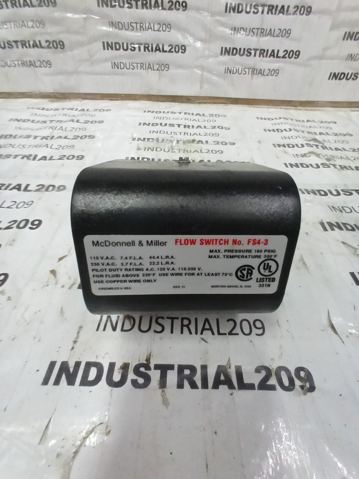 MCDONNELL+MILLER FS4-3 FLOW SWITCH