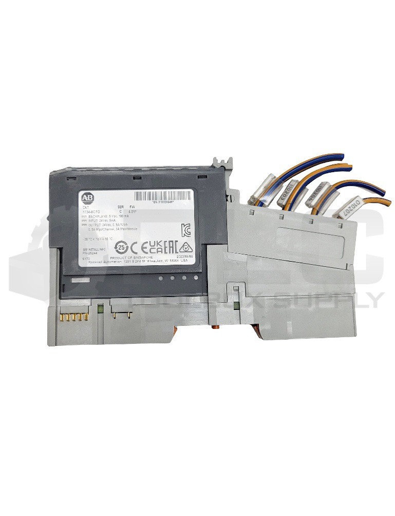 ALLEN BRADLEY 1734-8CFG /C I/O MODULE W/ 1734-RTBS /A W/ 1734-MB /A