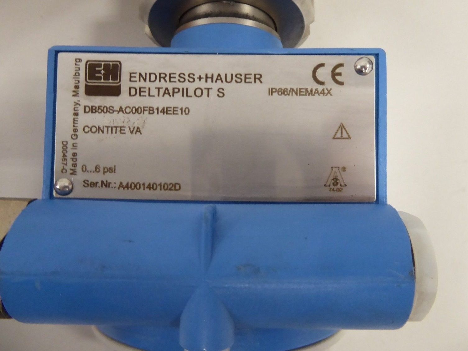 Endress Hauser DB50S-AC00FB14EE10 Deltapilot Contite VA