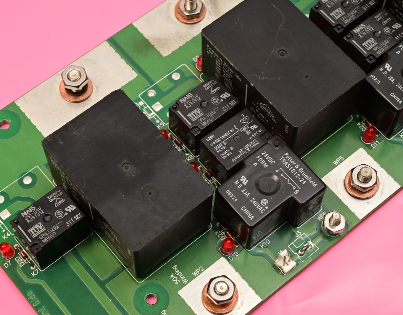 Watthour WECO 2350R PB007600 Relay PC Board BB013701 Potter & Brumfield