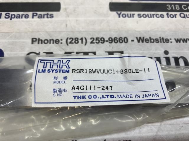 NEW THK Linear Actuator Slide – RSR12WVUUC1+620LE-II – 9222M w/Warranty
