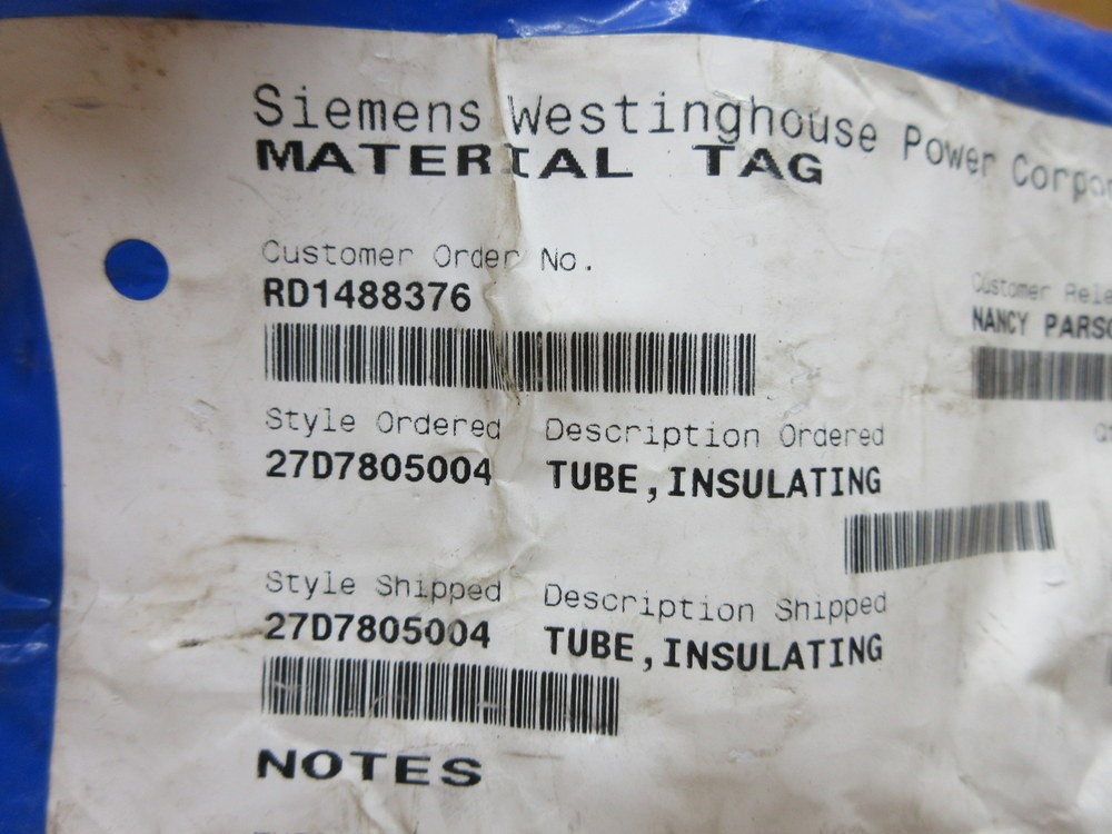 Siemens AGT120V Insulating Tube 27D7805004 (Pack of 7)