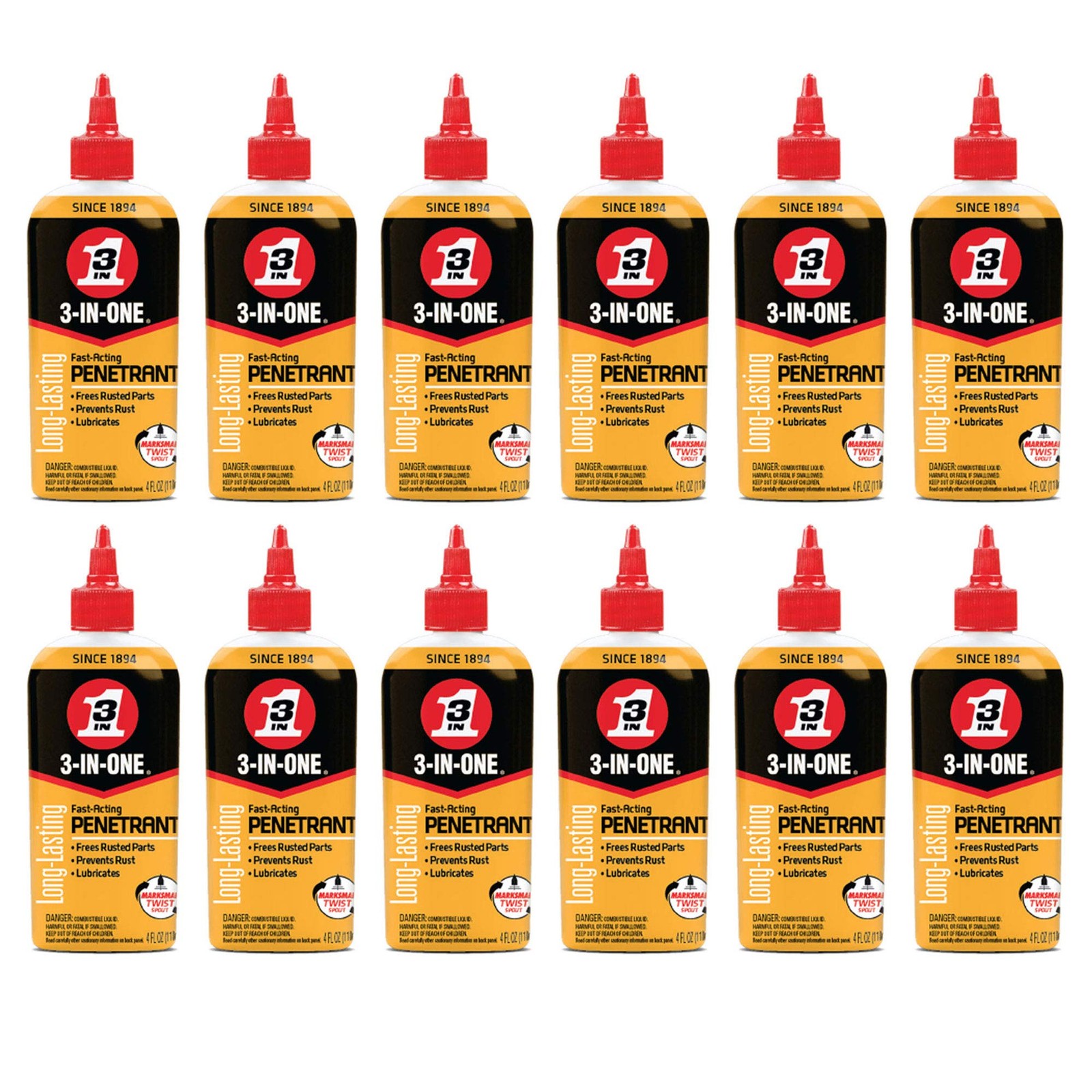 Fast-Acting Penetrant Drip Oil, 4 OZ [12-PACK]