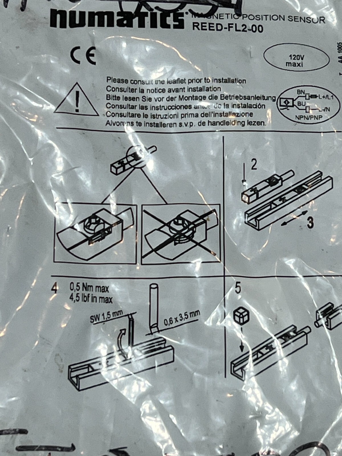 numatics reed-fl2-00 nos poor packaging