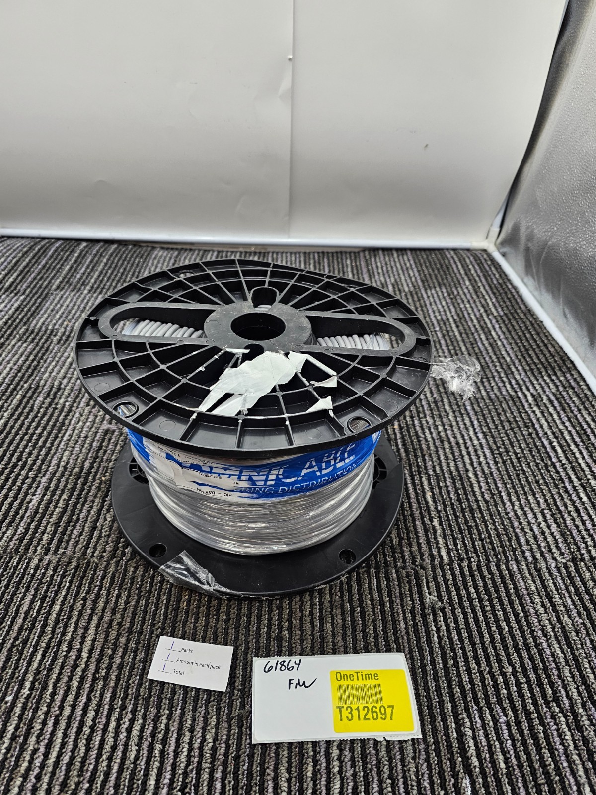Omnicable 500ft Wire Spool 300V CL3R BL6478