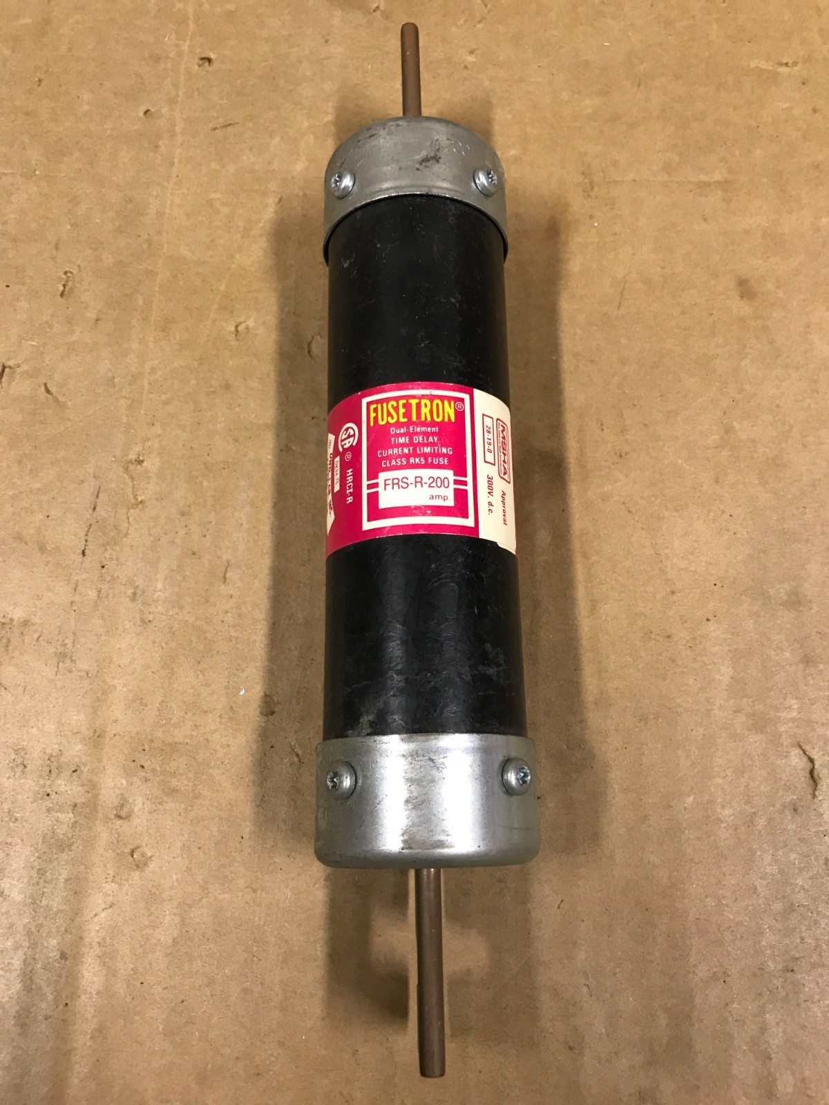 Bussman Fusetron FRS-R-200 Time-Delay – Class RK5 Fuse, HRCI-R