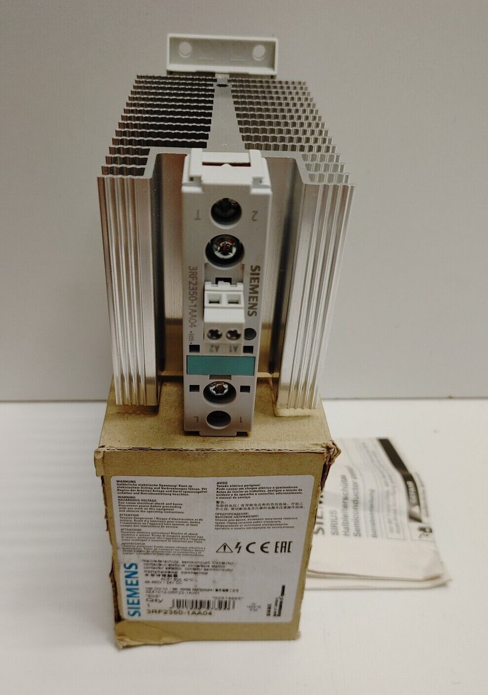 NEW OLD STOCK! SIEMENS SIRIUS 48-460V SEMICONDUCTOR CONTACTOR 3RF2350-1AA04